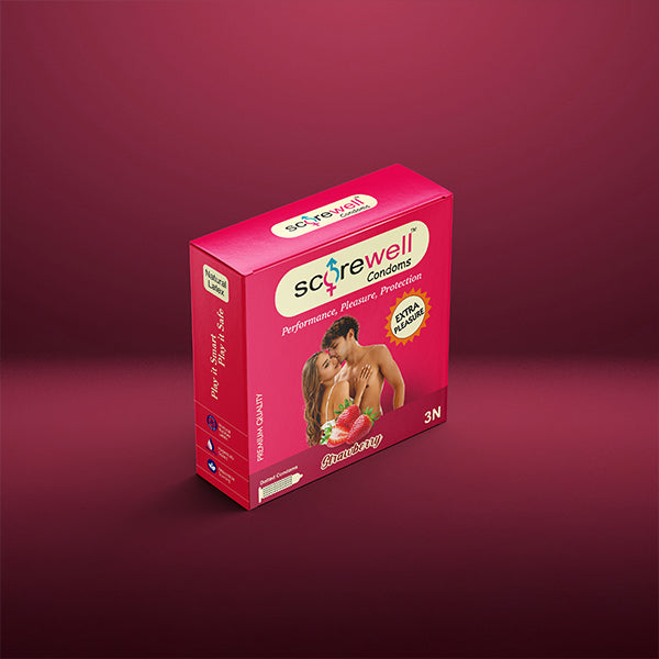 Scorewell Dotted Strawberry Condom